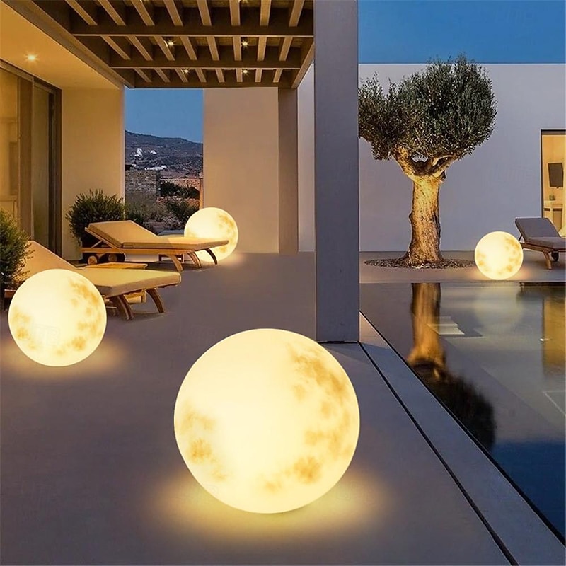 LED Pool Floating Light 40cm Glowing Ball Inflatable Luminous Ball LED, Submersiable LED Light 16 RGB Ball Decoration Color Switch for Swimming Pool, Beach, Hot Tub, Pond2