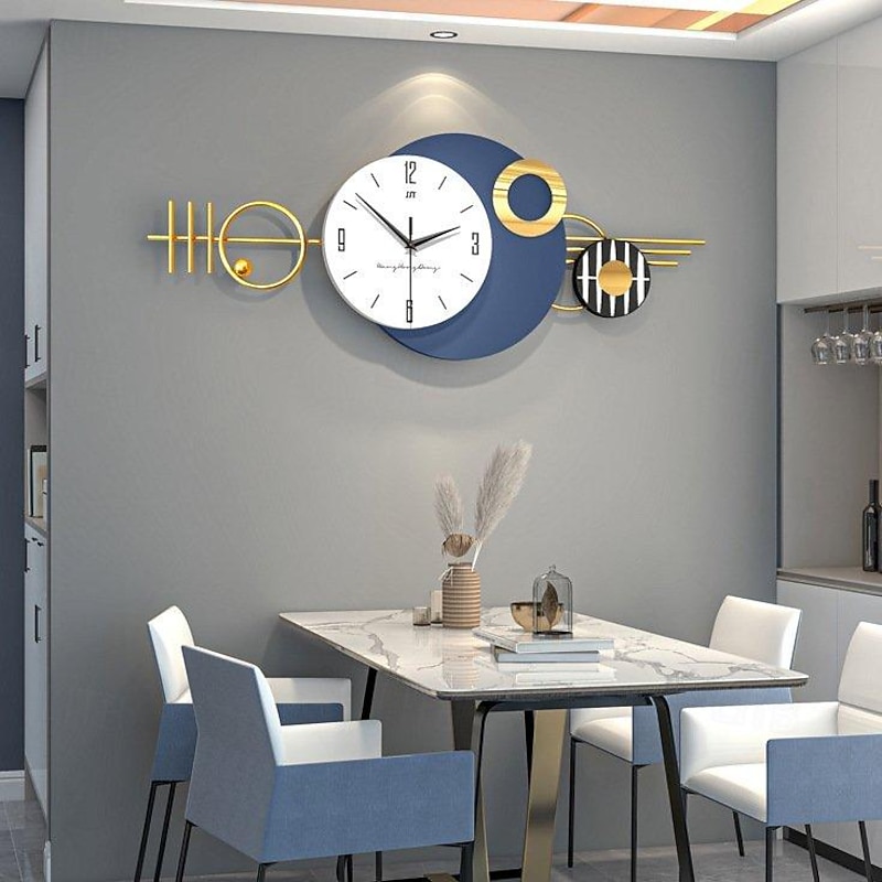 Large Wall Clock for Living Room Decor Modern Minimalist Wall Clock Silent Non-Ticking for Office School Home Kitchen Dining Room Bathroom Battery Operated 82*32CM 100*42CM4