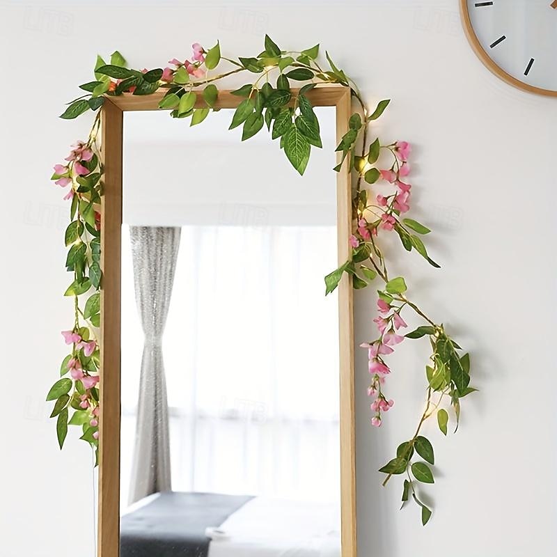 Elegant Wedding Reception Party 2M-20Leds Simulated Flower Lantern Fairy String Light for Christmas Wedding Festival Indoor and Outdoor Courtyard Garden Balcony Decorative Light2