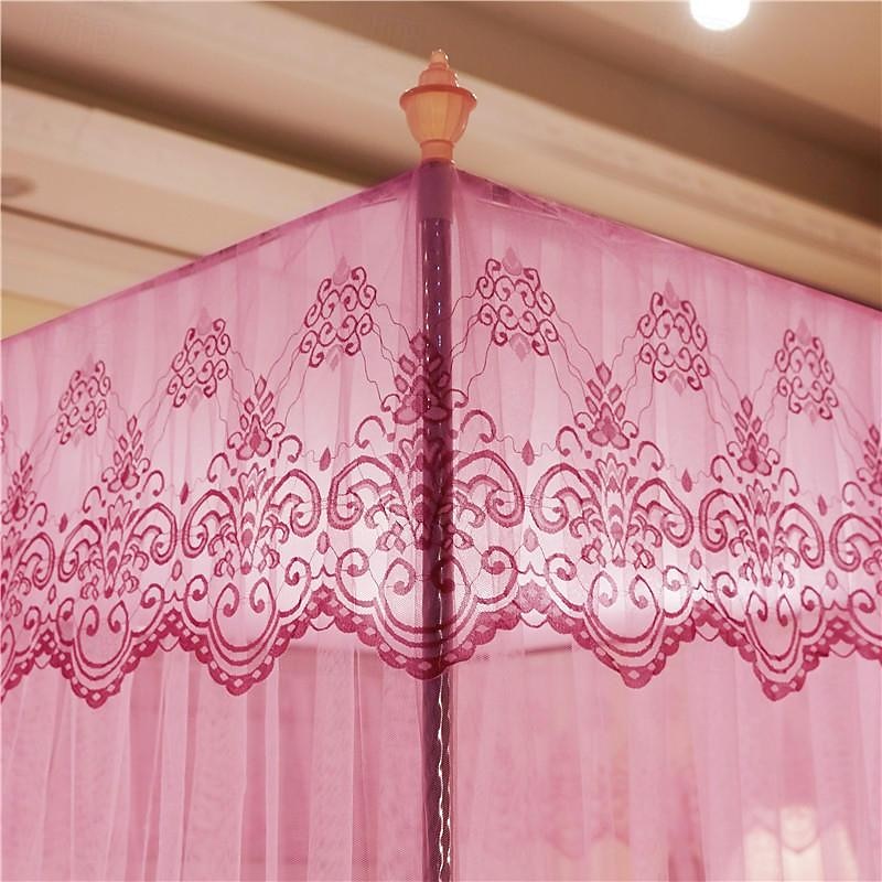 79inch Mosquito Net for Bed with Stainless Steel Bracket Increase Space Gorgeous Mosquito Net Tent Heightening Enlarge Encryption Dustproof Mosquito Nets Mosquito Net3