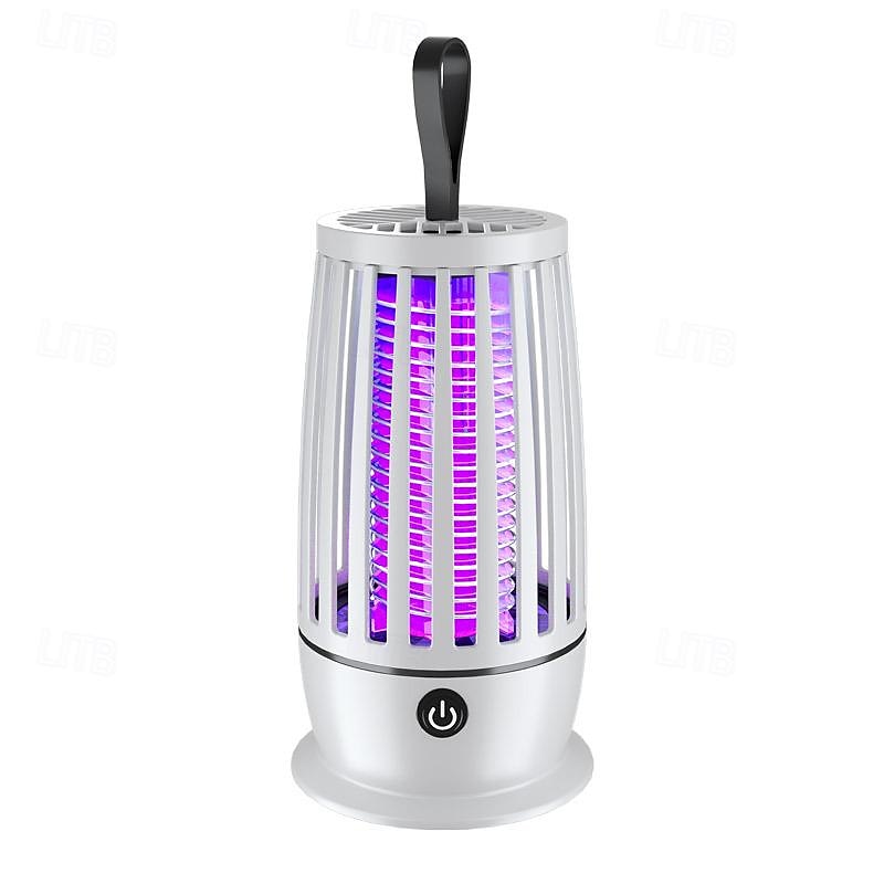 Bug Zapper Indoor Light with Hanging Ring Portable USB Eliminating Lamp Suitable for Home Bedroom Camping Slobbers and Drools2