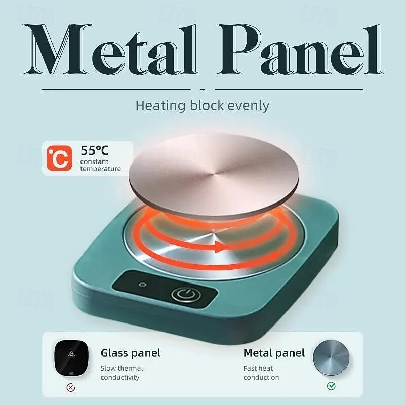 Electric Mug Mat Constant Temperature Intelligent Warm Coaster Rapid Heating Mug Heater Warmer Office Low Power Home Office Gift2