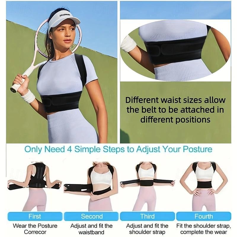 1pc Unisex Posture Corrector-Enhanced Back & Shoulder Support-Comfortable, Adjustable Fit for Daily Wear-Relief for Back Pain & Boosts Posture4