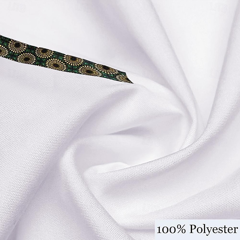 Men's Dress Shirt Printed Shirts Street Wear to work White Long Sleeve Turndown Spring & Summer Clothing Apparel Print3