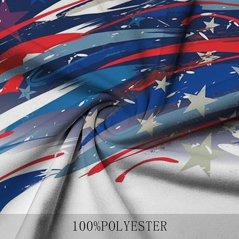 Men's American Flag Veterans Polo Shirts Golf Shirt Short Sleeve Polo Shirts Collared Shirts Casual Vacation Wear Party Outfits Buttons 3D Print Spring & Summer Black White4