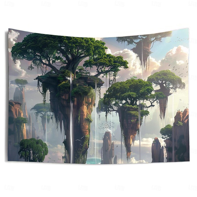 Fantasy Tree of Life Hanging Tapestry Wall Art Large Tapestry Mural Decor Photograph Backdrop Blanket Curtain Home Bedroom Living Room Decoration3