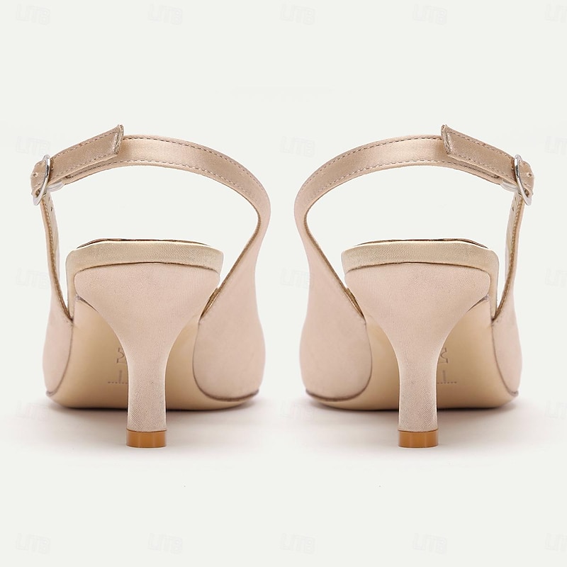 Women's Purple Slingback High Heels with Pointed Toe - Stylish Formal and Party Shoes4