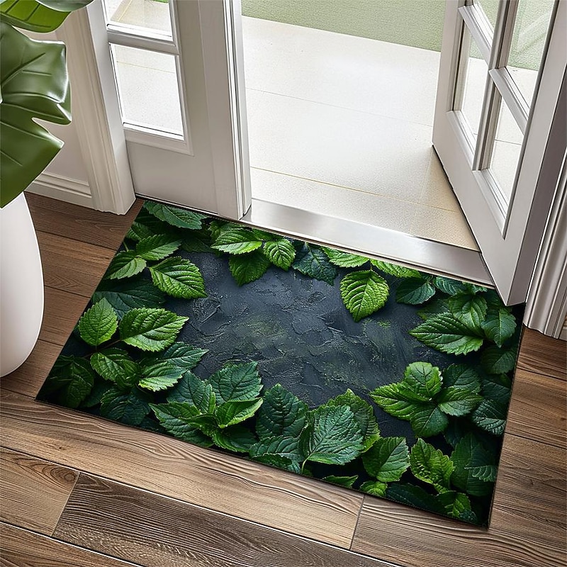 Green Grass Doormat Kitchen Mat Floor Mat Non-Slip Area Rug Oil Proof Rug Indoor Outdoor Mat Bedroom Decor Bathroom Mat Entrance Rug3