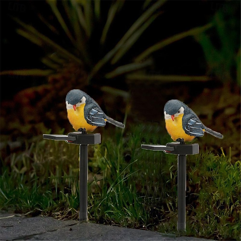 Solar LED Bird light Sparrow Light Animal Solar Garden Light Waterproof LED Outdoor Solar Light Lawn Light Garden Decoration 1PC4