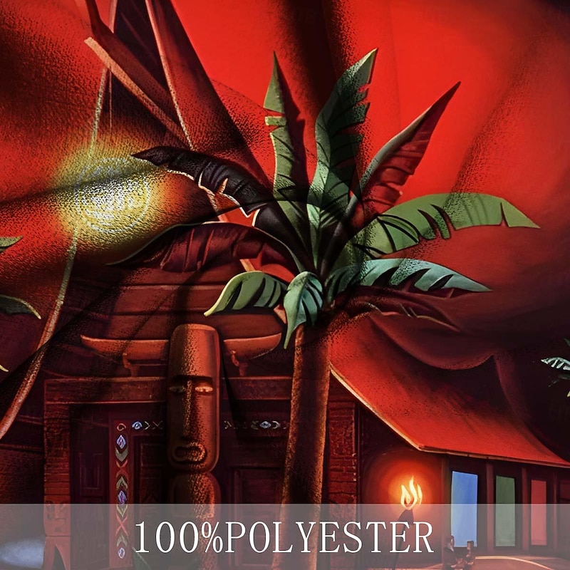 Men's Coconut Tree Tropical Tropical Plants Shirt Summer Hawaiian Shirt Aloha Shirt Short Sleeve Shirt Turndown Vacation Hawaiian Outdoor Vacation Hawaiian Red Orange S M L3