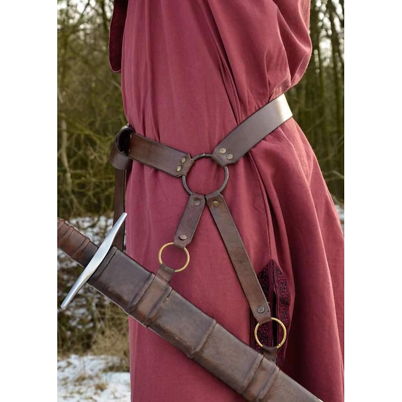 Medieval Renaissance Steampunk Cosplay Costume Scabbard Sword Holder Warrior Viking Celtic Knight Fancy Dress Men's Women's Celtic Viking Halloween Masquerade Performance Stage LARP Adults' Sscabbard