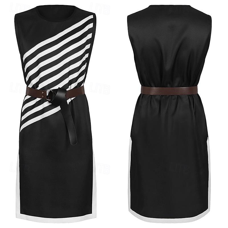 Vintage Medieval Renaissance Shirt Tunic Pirate Viking Crusader Striped Round Neck Fancy Dress Men's Viking Fantasy Halloween Carnival Masquerade Event / Party Stage LARP Adults' Shirt