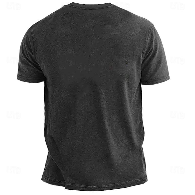 Men's Graphic T Shirt Short Sleeve T shirt 3D Print Crew Neck Shirt Retro Vintage Street Style Sports Outdoor Holiday Going out Black Blue Purple Spring & Summer Clothing Apparel S M L XL XXL XXXL2