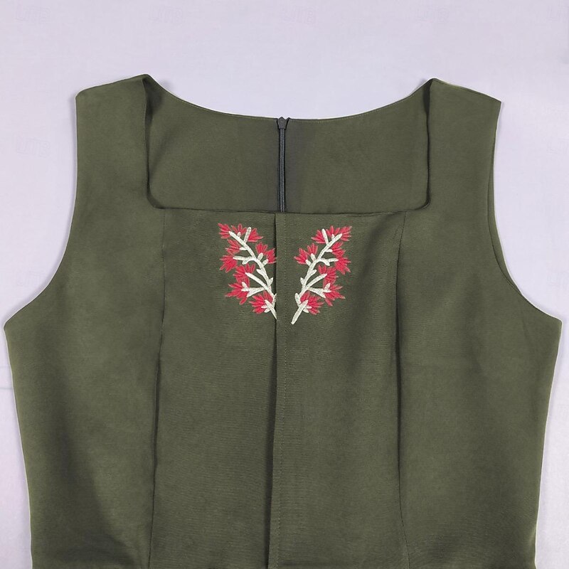 Retro Vintage Medieval Renaissance Dress JSK / Jumper Skirt Viking Elven Fancy Dress Women's Celtic Masquerade LARP Adults Dress4