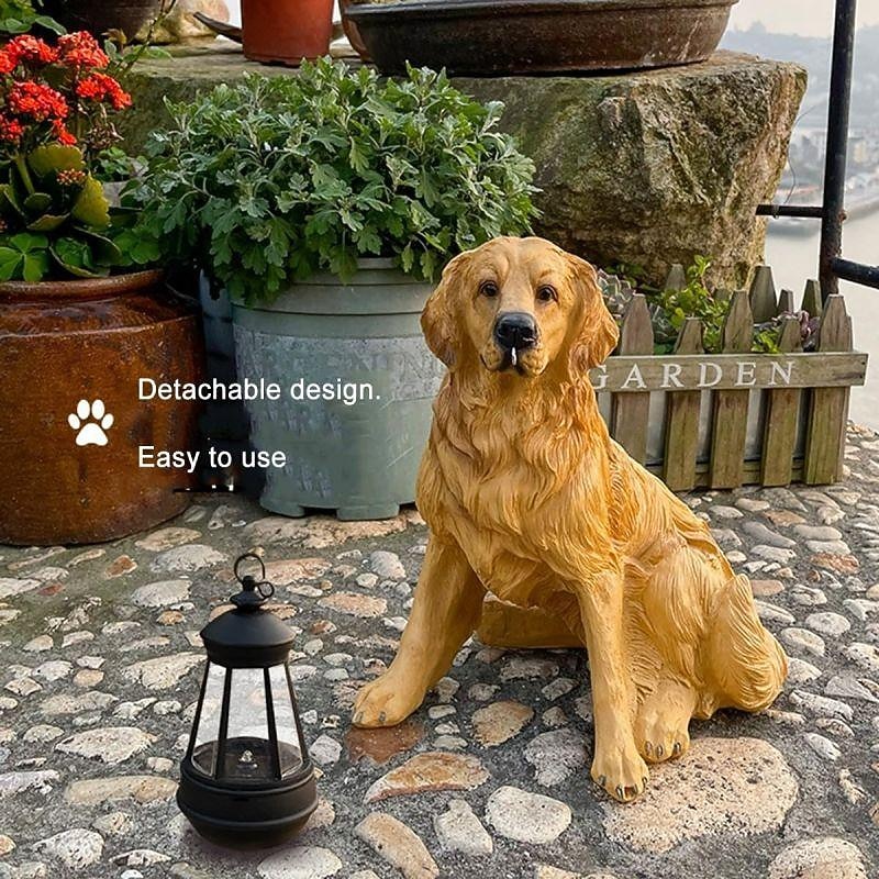 Solar Dog Lights Outdoor, Waterproof Garden Decor Solar-Powered Lawn Lamp for Landscape, Yard and Outdoor Ornaments3