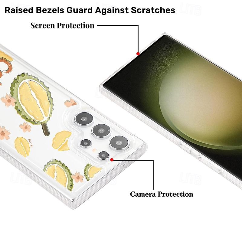 Phone Case For Samsung Galaxy S25 S24 S23 S22 Plus  Ultra S23 FE A55 5G A35 5G A25 A15 A14 Back Cover Ultra Thin Non-Yellowing Shockproof Flower Floral TPU4