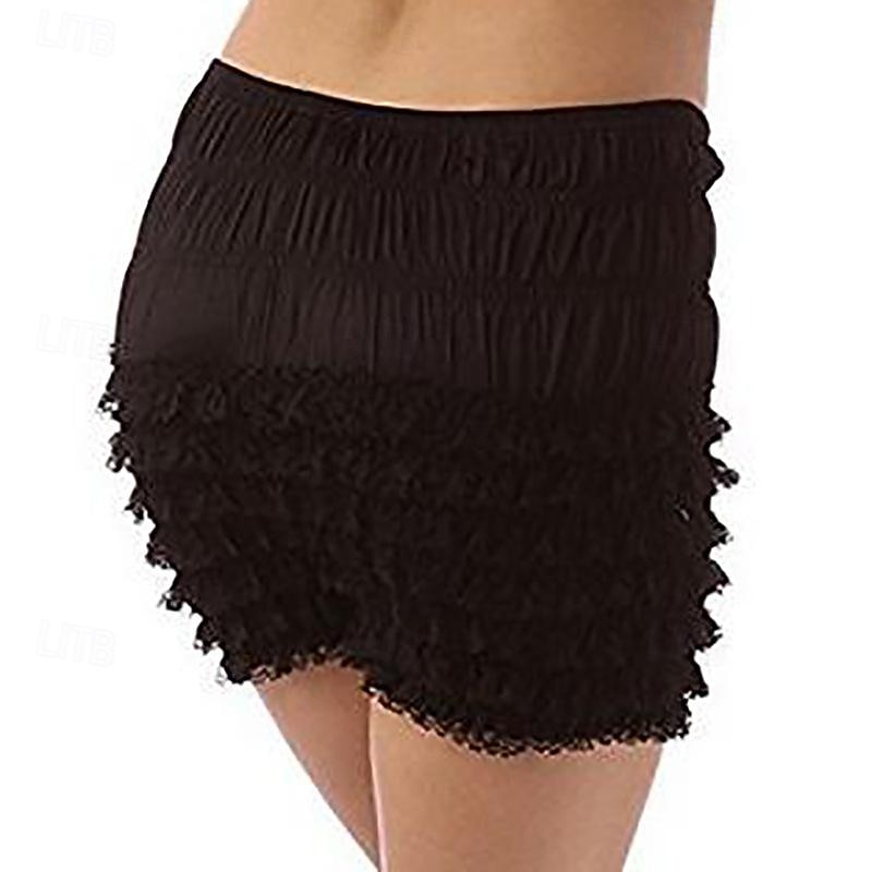 Lolita Ruffle Shorts Bloomers Cute Lace Trim Pumpkin Pants Layered Bottoms Pettipants Retro Vintage Rococo Baroque Shorts for Women Girl 10
