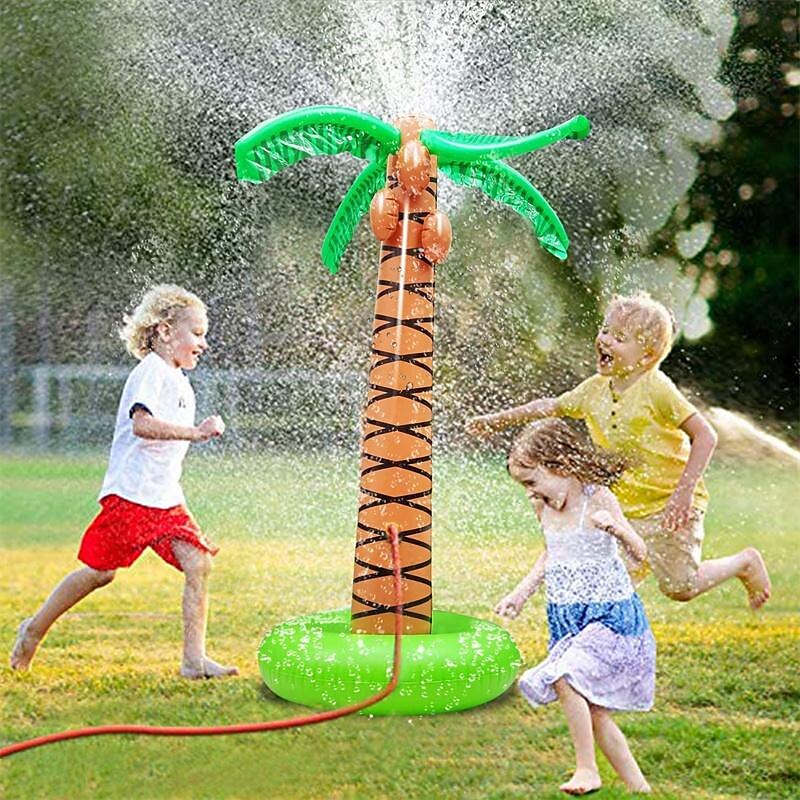 Inflatable Summer Spray Coconut Tree Outdoor Children's Water Play and Entertainment Toys Sprinkler Coconut Tree Rainbow2