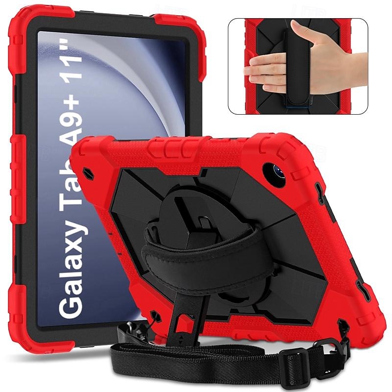 Tablet Case Cover For Samsung Galaxy Tab A9 8.7" S8 Plus 12.4'' S8 11'' S7 FE 12.4'' S7 Plus 12.4" S7 11'' A8 10.5'' A7 Lite 8.7'' A7 10.4'' A9 Plus 11" Handle Pencil Holder 360° Rotation Armor PC2