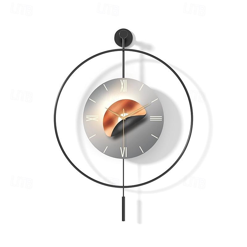 Nordic Light Luxury Clock Wall Decor Wall Clock 50 / 60 cm Modern Home Living Room Wall Clock Black Gold4