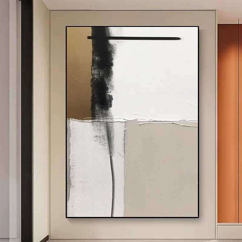 Handpainted White Nordic Painting Large Canvas Paintings Beige Texture Wall Art white Abstract Art Living Room Decor No Frame3