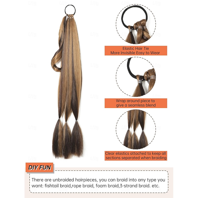 Extension Jumbo Box Braids Synthetic Hair Braiding Hair 2pcs / pack3