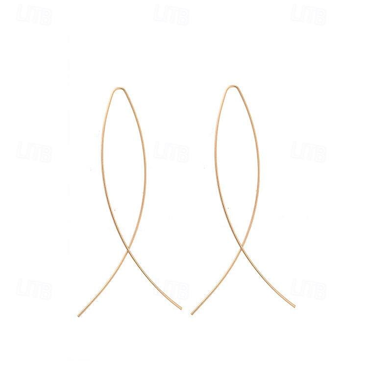 1 Pair Stud Earrings Drop Earrings For Women's Party Evening Date Birthday Alloy Fancy Fashion2