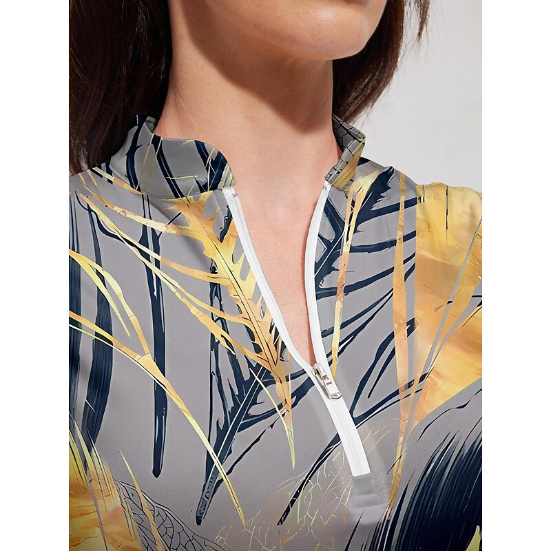 Women's Golf Dress Pink Navy Blue Blue Sleeveless Sun Protection Tennis Outfit Leaf Ladies Golf Attire Clothes Outfits Wear Apparel3