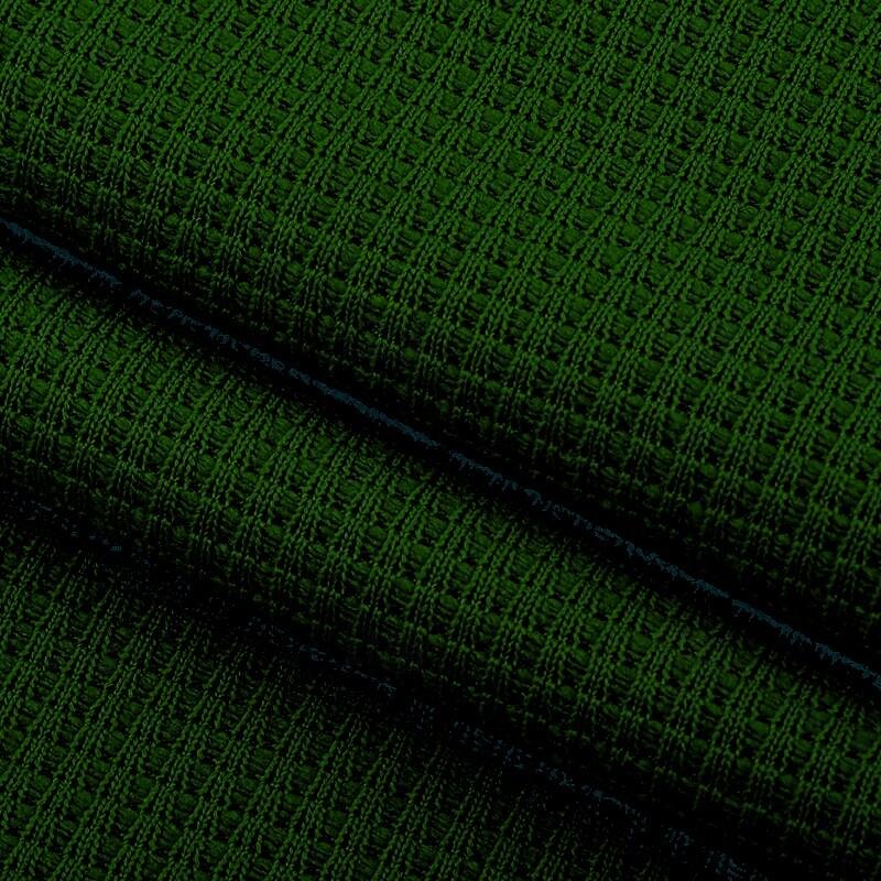 Men's Waffle Polo Shirt Golf Shirt Casual Holiday Lapel Ribbed Polo Collar Short Sleeve Old Money Style Plain Button Soft Summer Spring Regular Fit Green Waffle Polo Shirt3