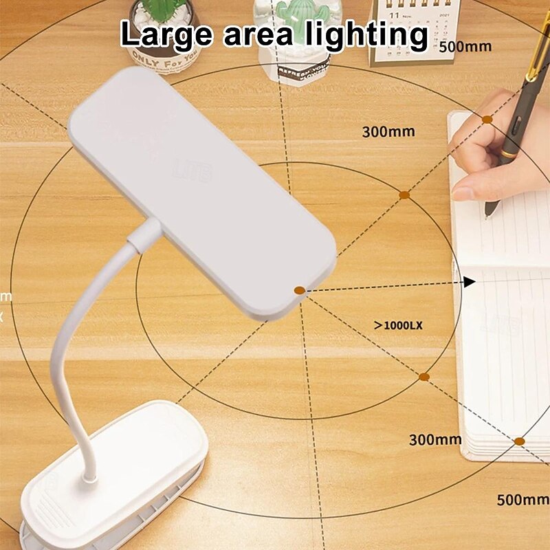 1pc 360° Flexible Study with Clamp Desk Lamp Foldable Bedside Night Light for Bedroom Study Reading Office Work LED Touch Eye Protection Learning Sleeping and Dedicated Desk Lamps Eye Protection Foldable4