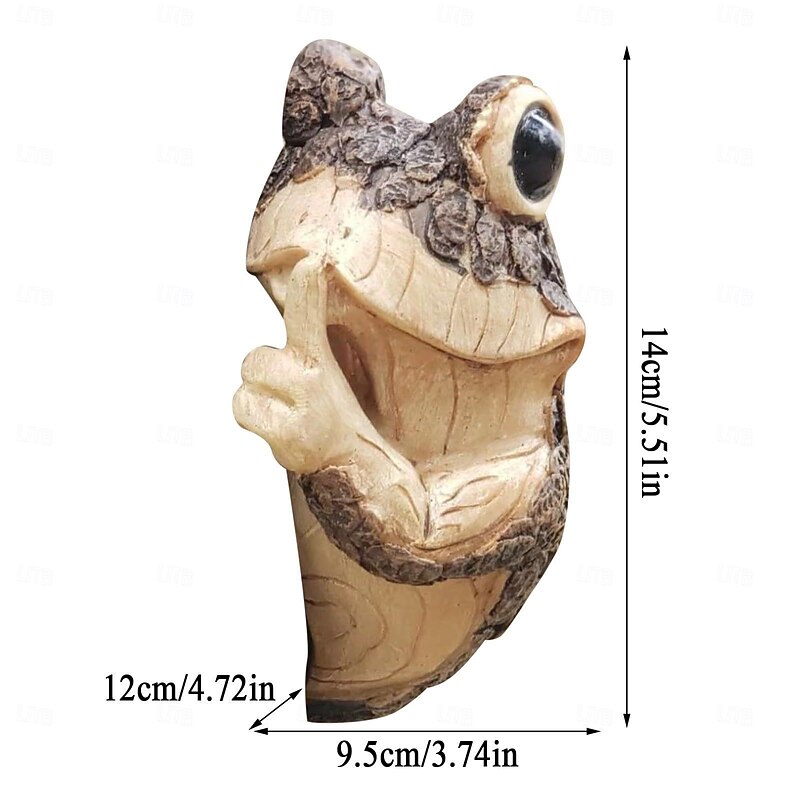 Tree Sculpture Adorable Frog Tree peeker Yard Decoration Garden peeker Tree Hugger Outdoor Statues Sloth Hug Decorations Garden3