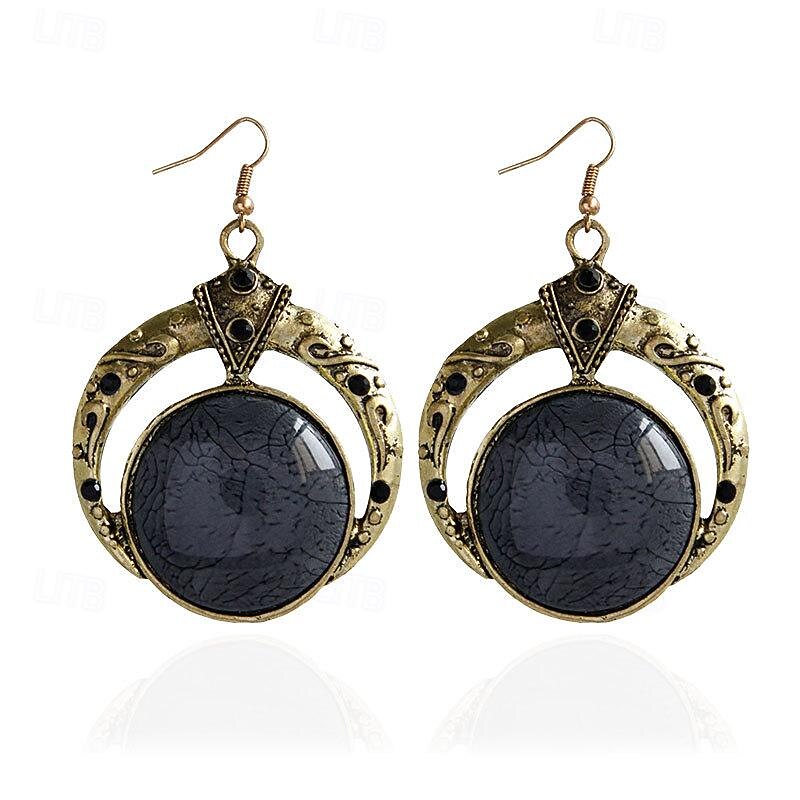 1 Pair Drop Earrings For Women's Party Evening Gift Date Alloy Vintage Style Fashion3