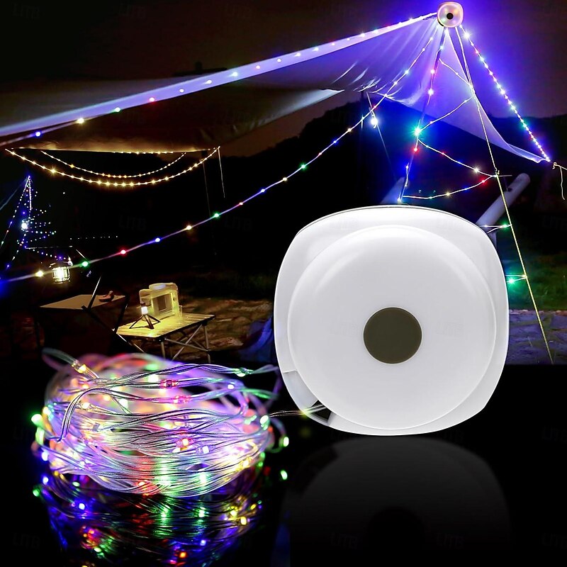 Rechargeable LED Camping Lamp Strip String Lights Atmosphere  Waterproof Recyclable Light Belt Outdoor Garden Decoration Lamp for Tent Room3