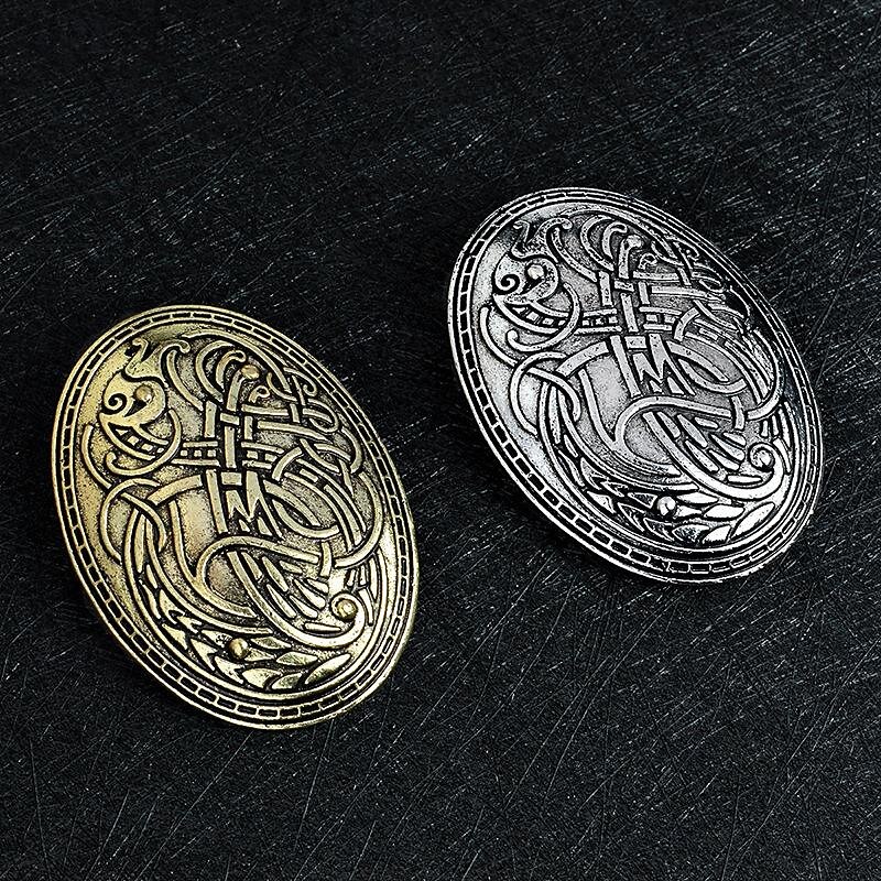 Medieval Renaissance Brooch Pins Viking Fancy Dress Women's Celtic Viking Fantasy LARP Adults Brooch