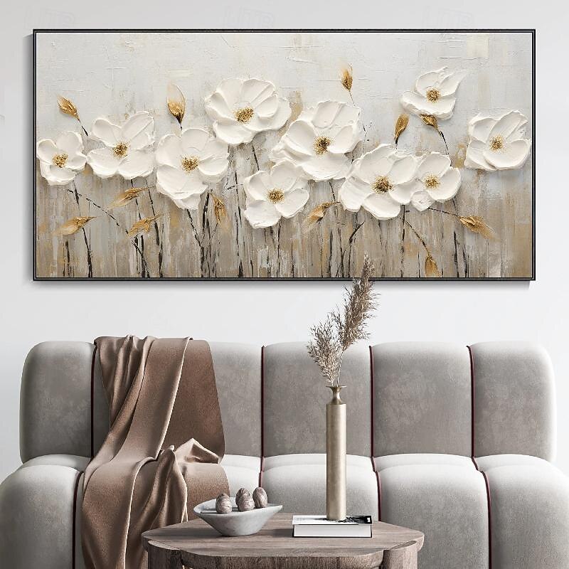 Textured  flower Oil Painting Canvas Art handmade Colorful Landscape Art Scene Painting Modern oil painting for Living Room Wall Decor3