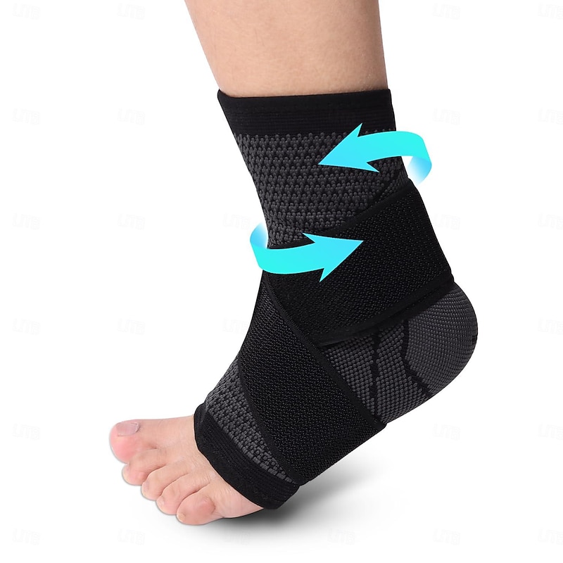 Ankle Brace, Achilles  Plantar Fasciitis Relief Compression Sleeve, Foot Brace with Ankle Support Strap for Women and Men, Heel Protector Wrap for Pain, Tendonitis  Sprain