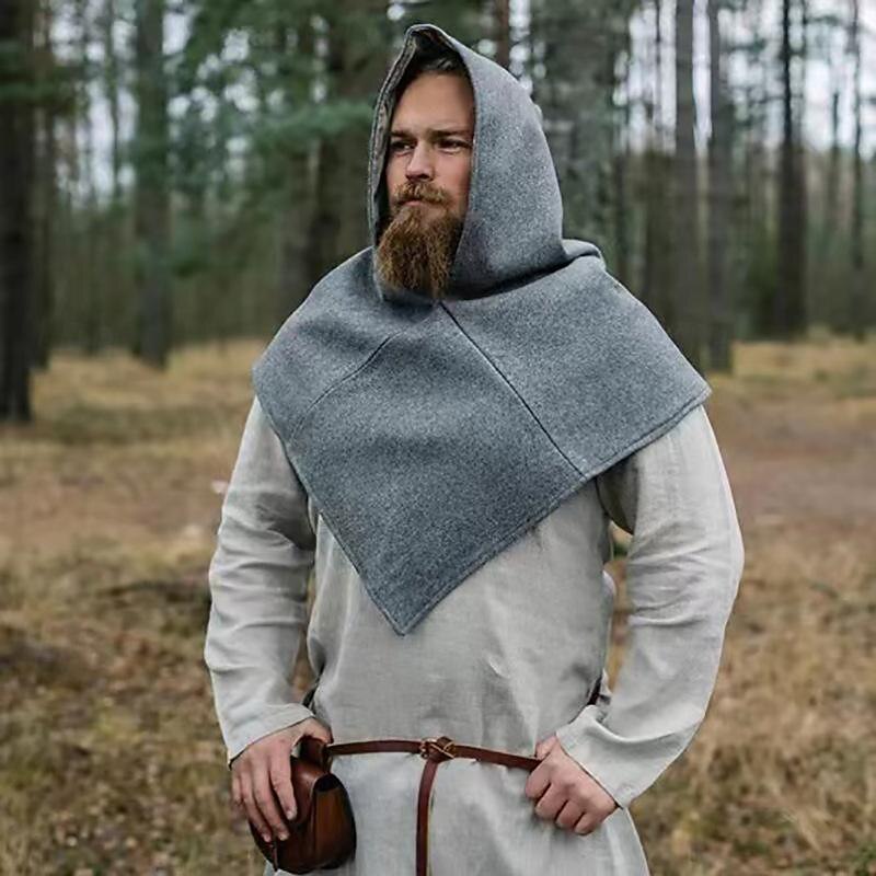 Retro Vintage Punk & Gothic Medieval Masquerade Shawls Viking Ranger Elven Archery Fancy Dress Men's Women's Unisex Viking Fantasy Masquerade Party Adults' Shawl All Seasons
