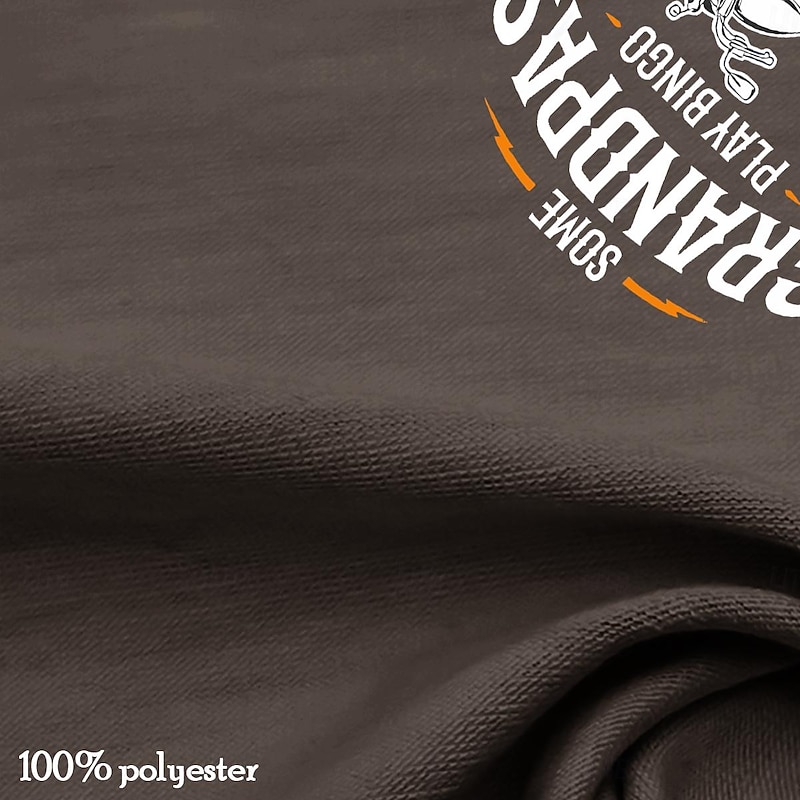 Papa Shirts Grandpas Word Daily Henley Street Style Men'S 3D Print T Shirt Tee T Shirt Brown Short Sleeve Henley Collar Shirt Summer Spring Clothing Apparel S M L Xl Xxl 3Xl3