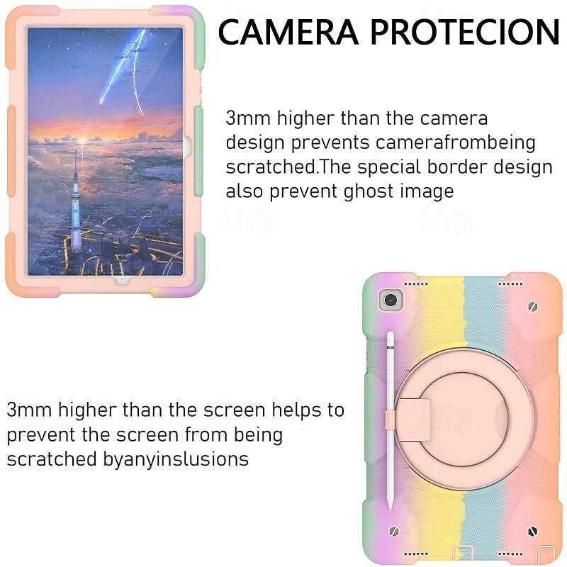 Tablet Case Cover For Samsung Galaxy Tab A9 8.7" A8 10.5'' A9 Plus 11" Pencil Holder 360° Rotation Shoulder Strap PC Silicone3