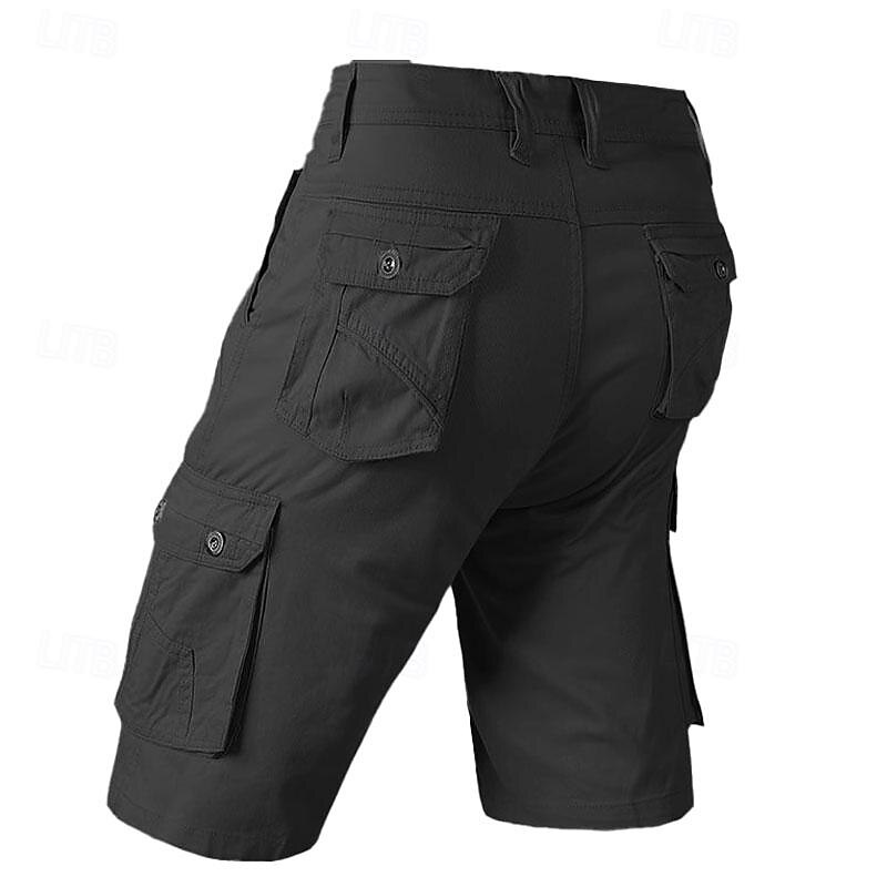 Men's Cargo Shorts with 'You Rock!' Guitar Graphic Print, Casual Summer Beach Streetwear2