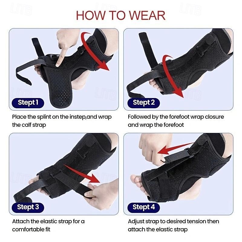 ComfortFit Night Splint - Adjustable Relief for Plantar Fasciitis & Foot Drop - Breathable, Supportive Ankle Brace for Restful Sleep4