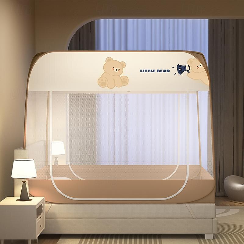 Plus Size Mosquito Net Dustproof Roof Double Door Free Installation Mosquito Net for Bed Safe Mosquito Prevention Mosquito Net for Children's Room4