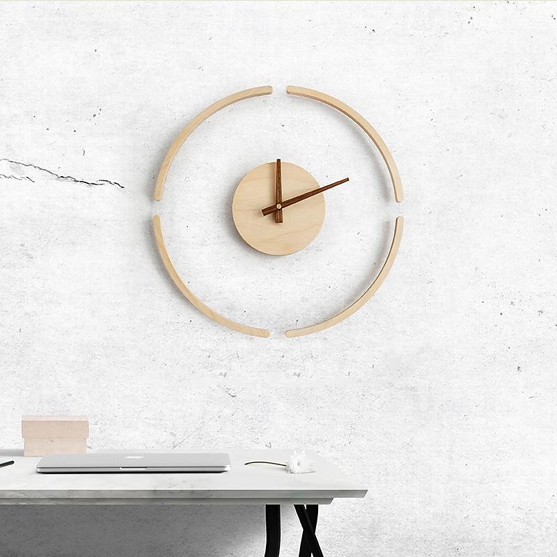 Wall Clocks Wall Large Wall Clocks Suspension Wall Clock Simple Wooden Hanging Clock Creative Silent Clock Decor Wall Decorative Home Decor 14 Inch