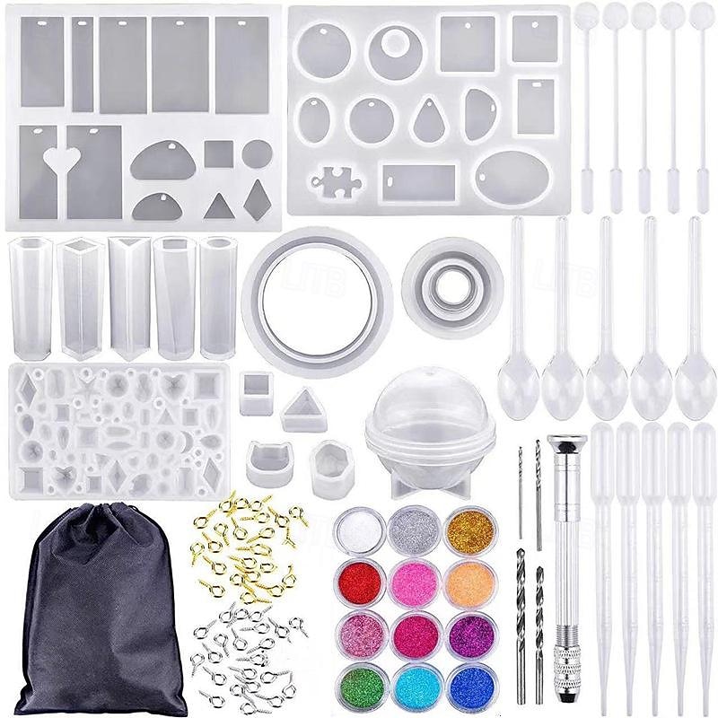 Crystal Dropper Mold Bracelet Pendant Jewelry Silicone Mold Set DIY Dropper Mold