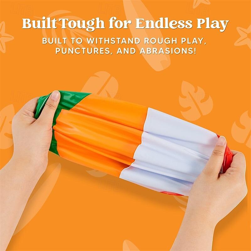 1pc Beach Balls - Large Rainbow Beach Ball Inflatable Pool Toys for Party Supplies Decorations Adults Kids Birthday Luau Summer Beach Water Games Beachball Party Favors4