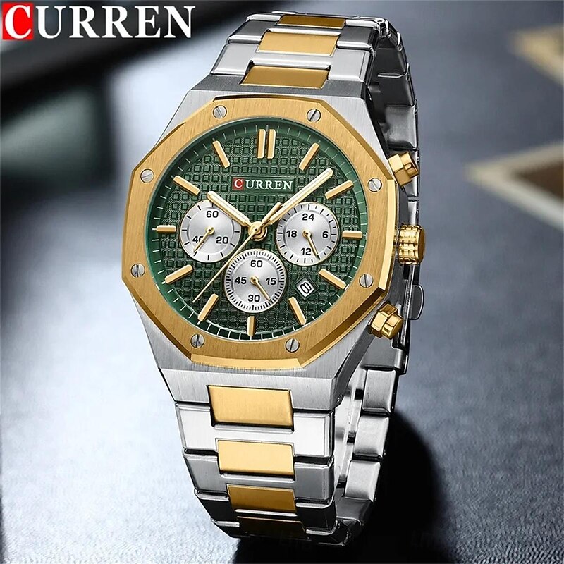 CURREN Men Quartz Watch Fashion Business Wristwatch Luminous Calendar Waterproof Decoration Steel Watch2