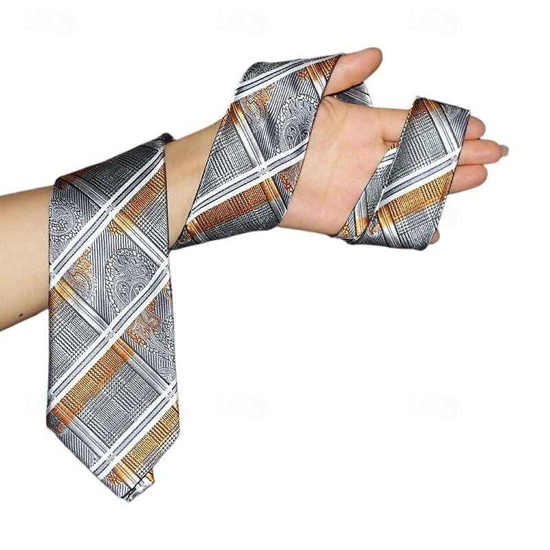 1Pc Gray Man Necktie Width Bridegroom Groomsman Tie 8cm Business Manager Tie2