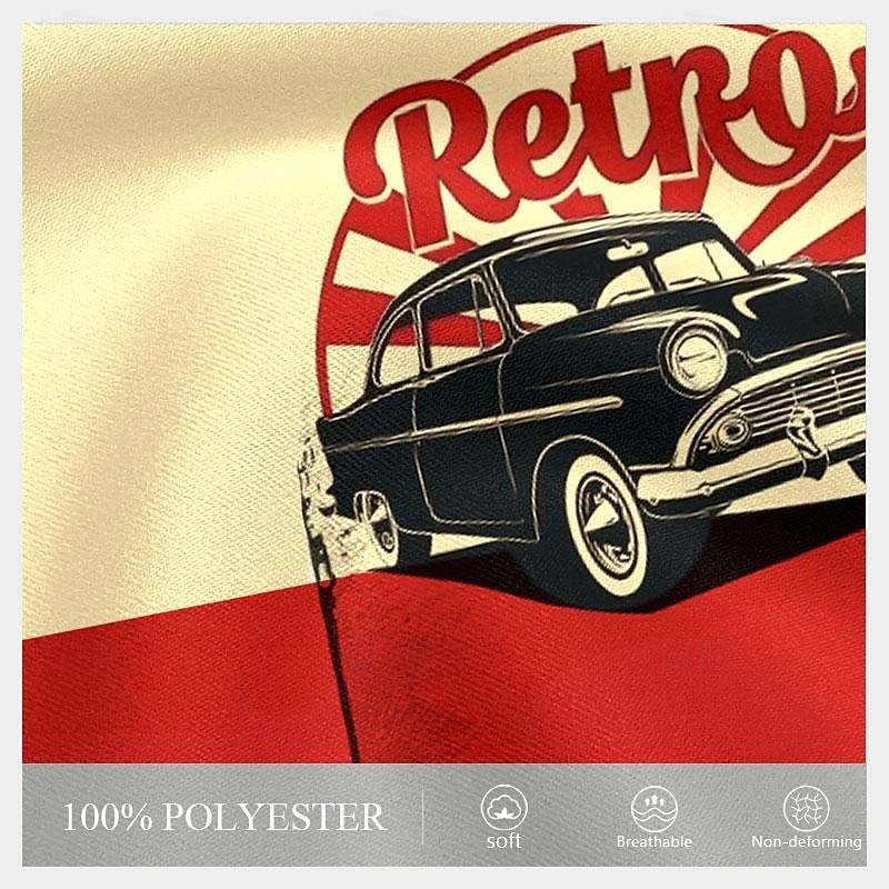 Retro Classic Car Graphic Men's Short Sleeve T-Shirt3