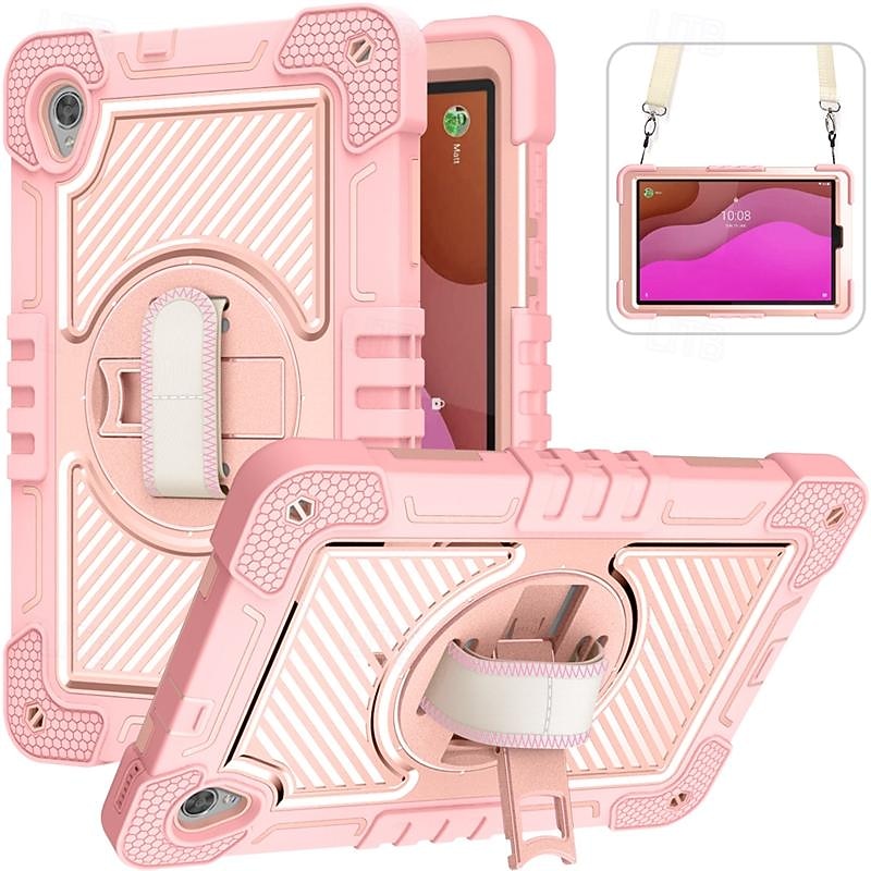 Tablet Case Cover For Lenovo M10 HD 2nd Gen 10.1" TB-X306 Portable Handle 360° Rotation Armor PC Silicone2