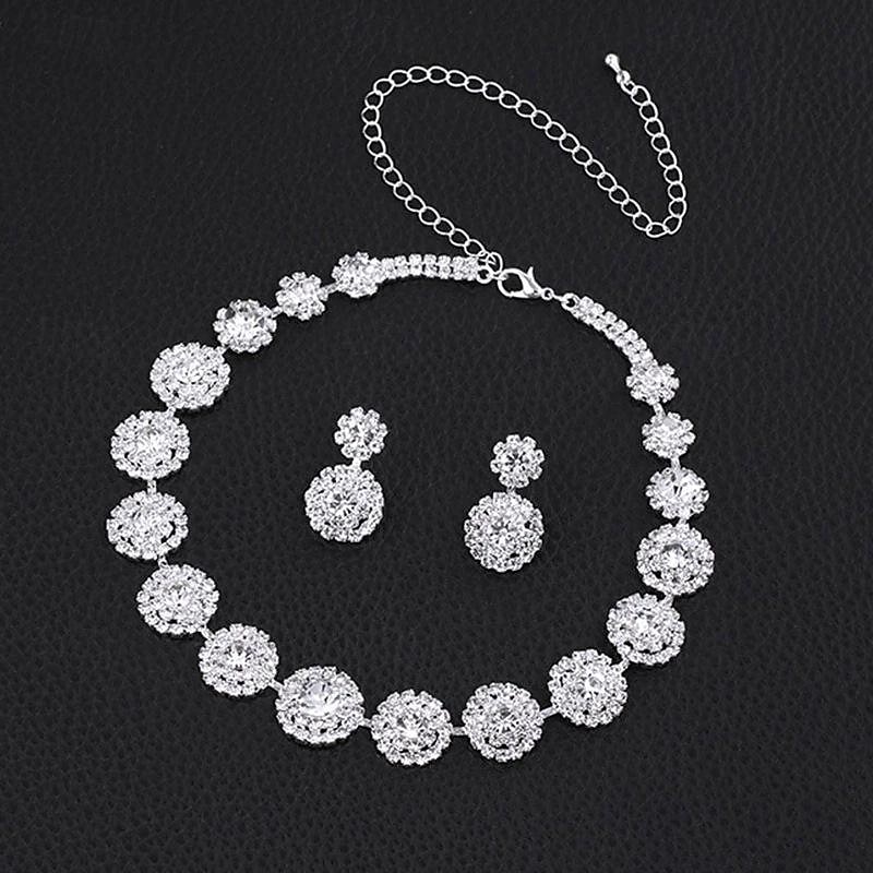 Jewelry Set For Women's Party Evening Gift Alloy4